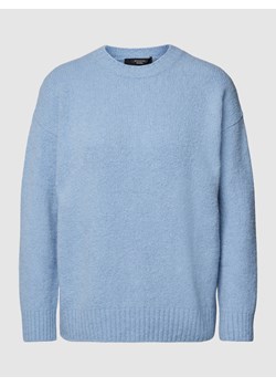 Sweter z dzianiny z prążkowanymi wykończeniami model ‘XANADU’ ze sklepu Peek&Cloppenburg  w kategorii Swetry damskie - zdjęcie 160656043