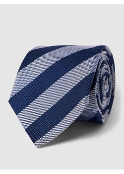 Krawat jedwabny ze wzorem w paski model ‘WOVEN OXFORD’ ze sklepu Peek&Cloppenburg  w kategorii Krawaty - zdjęcie 160658873
