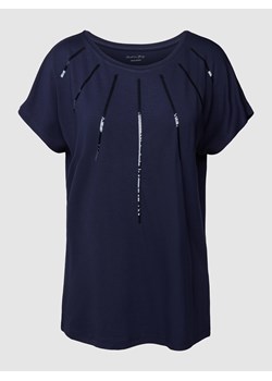 T-shirt z cekinowym obszyciem ze sklepu Peek&Cloppenburg  w kategorii Bluzki damskie - zdjęcie 160664041