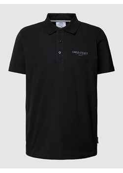 Koszulka polo z czystej bawełny z detalem z logo ze sklepu Peek&Cloppenburg  w kategorii T-shirty męskie - zdjęcie 160664772