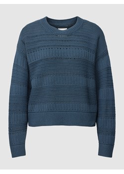 Sweter z dzianiny z dodatkiem lnu model ‘Ajour’ ze sklepu Peek&Cloppenburg  w kategorii Swetry damskie - zdjęcie 160668643