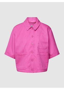 Bluzka krótka z wpuszczanymi kieszeniami ze sklepu Peek&Cloppenburg  w kategorii Koszule damskie - zdjęcie 160670933