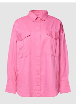 Bluzka koszulowa z kieszeniami z patką model ‘FREJA’ ze sklepu Peek&Cloppenburg  w kategorii Koszule damskie - zdjęcie 160672581
