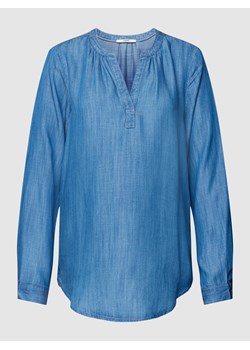 Bluzka jeansowa z dekoltem w serek ze sklepu Peek&Cloppenburg  w kategorii Bluzki damskie - zdjęcie 160689052