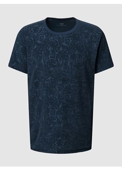 T-shirt z frotowym wzorem model ‘REMIX’ ze sklepu Peek&Cloppenburg  w kategorii T-shirty męskie - zdjęcie 160697851