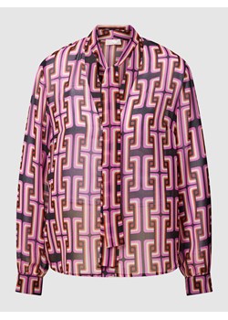 Bluzka z wiązaniem pod szyją i wzorem na całej powierzchni ze sklepu Peek&Cloppenburg  w kategorii Koszule damskie - zdjęcie 160705063
