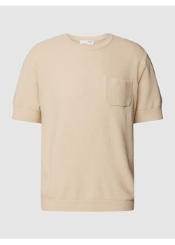 T-shirt z imitacji dzianiny model ‘REES’ ze sklepu Peek&Cloppenburg  w kategorii T-shirty męskie - zdjęcie 160729394