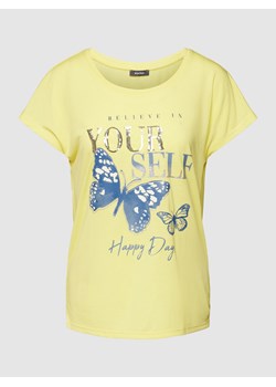T-shirt z cekinowym obszyciem ze sklepu Peek&Cloppenburg  w kategorii Bluzki damskie - zdjęcie 160732063