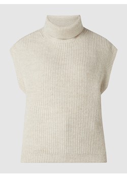 Sweter z wywijanym kołnierzem i prążkowaną fakturą model ‘Tomoki’ ze sklepu Peek&Cloppenburg  w kategorii Kamizelki damskie - zdjęcie 160733380