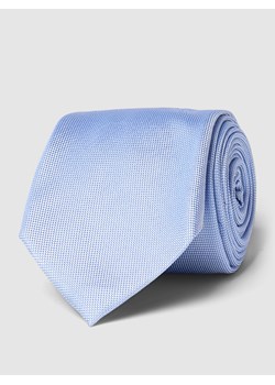 Krawat jedwabny z drobnym,tkanym wzorem model ‘PLAIN WEAVE’ ze sklepu Peek&Cloppenburg  w kategorii Krawaty - zdjęcie 160734373