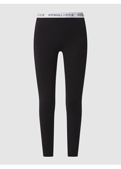 Legginsy z elastycznym paskiem z logo ze sklepu Peek&Cloppenburg  w kategorii Spodnie damskie - zdjęcie 160739741