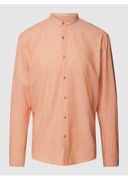 Koszula casualowa o kroju tailored fit ze stójką ze sklepu Peek&Cloppenburg  w kategorii Koszule męskie - zdjęcie 160745541