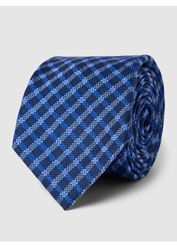 Krawat jedwabny ze wzorem na całej powierzchni model ‘WOVEN GINGHAM’ ze sklepu Peek&Cloppenburg  w kategorii Krawaty - zdjęcie 160754432