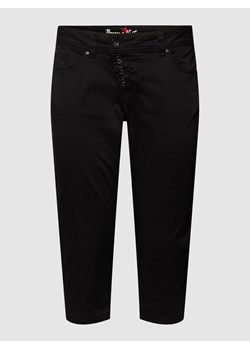 Spodnie capri z listwą guzikową model ‘Malibu’ ze sklepu Peek&Cloppenburg  w kategorii Spodnie damskie - zdjęcie 160781722