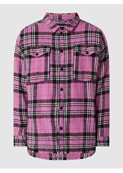 Koszula flanelowa o kroju oversized z mieszanki bawełny ze sklepu Peek&Cloppenburg  w kategorii Koszule męskie - zdjęcie 160793942