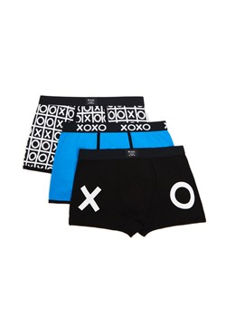 Cropp - 3 pack bokserek z nadrukiem - czarny ze sklepu Cropp w kategorii Majtki męskie - zdjęcie 160830202