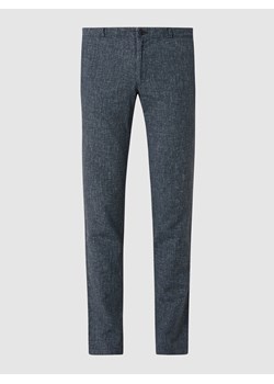 Spodnie do garnituru o kroju modern fit z mieszanki lnu model ‘Todi’ ze sklepu Peek&Cloppenburg  w kategorii Spodnie męskie - zdjęcie 160831983