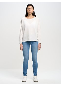 Sweter damski z wiskozy biały Airin 100 ze sklepu Big Star w kategorii Swetry damskie - zdjęcie 160888740