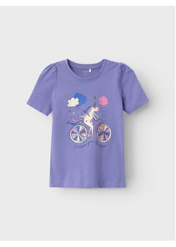 NAME IT T-Shirt 13219818 Fioletowy Regular Fit ze sklepu MODIVO w kategorii Bluzki dziewczęce - zdjęcie 160901763