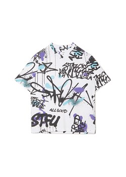 Cropp - Koszulka z nadrukiem w stylu graffiti - biały ze sklepu Cropp w kategorii T-shirty męskie - zdjęcie 160902964