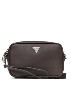 Guess Saszetka Certosa Saffiano Smart Accessories PMECSA P3145 Bordowy ze sklepu MODIVO w kategorii Saszetki - zdjęcie 160908153