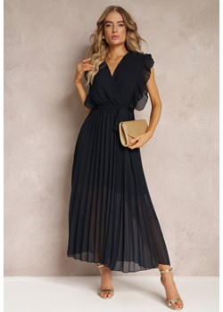 Granatowa Sukienka Ismena ze sklepu Renee odzież w kategorii Sukienki - zdjęcie 160920800