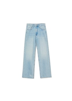 Cropp - Jasnoniebieskie jeansy wide leg - niebieski ze sklepu Cropp w kategorii Jeansy damskie - zdjęcie 160926393