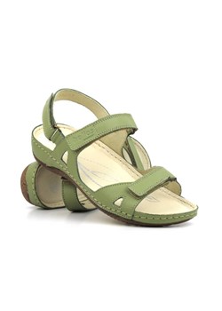 Sportowe sandały damskie na trzy rzepy - HELIOS Komfort 205, zielone 2 ze sklepu ulubioneobuwie w kategorii Sandały damskie - zdjęcie 160937072