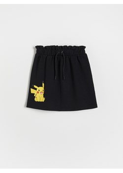 Reserved - Dzianinowa spódnica Pokémon - czarny ze sklepu Reserved w kategorii Spódnice dziewczęce - zdjęcie 160947230