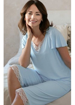 Piżama damska z krótkim rękawem i spodniami 3/4 104659, Kolor błękitny, Rozmiar M, Wadima ze sklepu Intymna w kategorii Piżamy damskie - zdjęcie 160954380