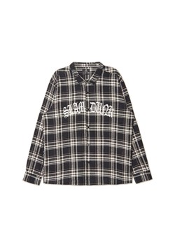 Cropp - Flanelowa koszula w kratę - czarny ze sklepu Cropp w kategorii Koszule męskie - zdjęcie 160954922