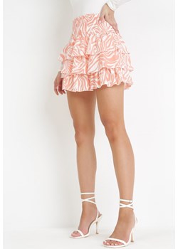 Różowa Spódnica z Falbankami Durril ze sklepu Born2be Odzież w kategorii Spódnice - zdjęcie 160955792