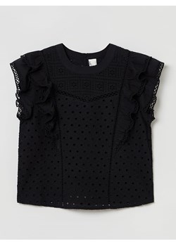 STEFANEL Koszulka w kolorze czarnym ze sklepu Limango Polska w kategorii Bluzki damskie - zdjęcie 160958640