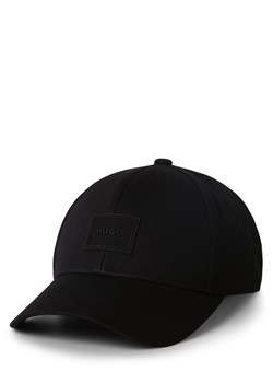 HUGO Męska czapka z daszkiem Mężczyźni Bawełna czarny jednolity ze sklepu vangraaf w kategorii Czapki z daszkiem męskie - zdjęcie 160961333