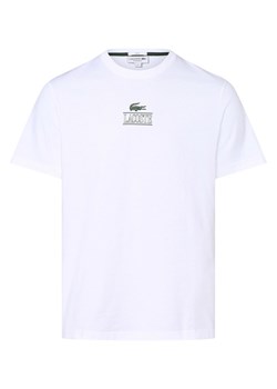 Lacoste T-shirt z nadrukiem z logo Kobiety,Mężczyźni Bawełna biały nadruk ze sklepu vangraaf w kategorii Bluzki damskie - zdjęcie 160961580