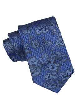 Krawat Męski, Klasyczny - ALTIES - Ciemnoniebieski, Kwiaty KRALTS0944 ze sklepu JegoSzafa.pl w kategorii Krawaty - zdjęcie 160962472