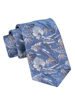Krawat Męski, Klasyczny - ALTIES - Niebieski, Kwiaty KRALTS0962 ze sklepu JegoSzafa.pl w kategorii Krawaty - zdjęcie 160962512