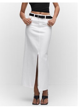 Mango Spódnica jeansowa Aida 57050162 Biały Regular Fit ze sklepu MODIVO w kategorii Spódnice - zdjęcie 160965240