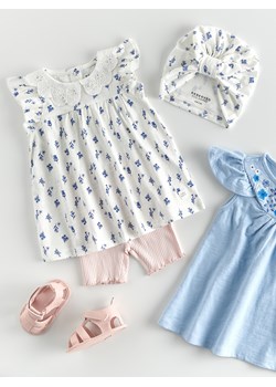 Reserved - Sukienka we wzór - złamana biel ze sklepu Reserved w kategorii Sukienki niemowlęce - zdjęcie 160967993