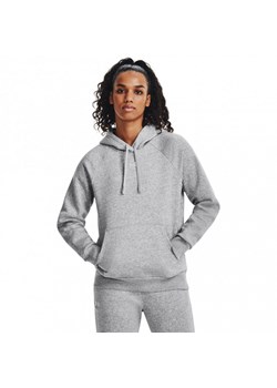 Damska bluza dresowa nierozpinana z kapturem Under Armour UA Rival Fleece Hoodie - szara ze sklepu Sportstylestory.com w kategorii Bluzy damskie - zdjęcie 160973582