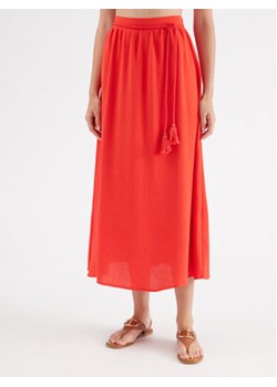 Vero Moda Spódnica midi Uta 10290426 Czerwony Regular Fit ze sklepu MODIVO w kategorii Spódnice - zdjęcie 161003412