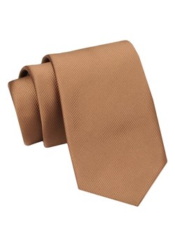 Męski Krawat Angelo di Monti - Karmelowy KRADM2055 ze sklepu JegoSzafa.pl w kategorii Krawaty - zdjęcie 161004814