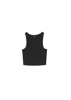 Cropp - Czarny tank top - czarny ze sklepu Cropp w kategorii Bluzki damskie - zdjęcie 161005330