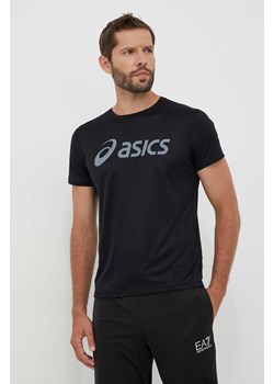 Asics t-shirt do biegania kolor czarny z nadrukiem ze sklepu ANSWEAR.com w kategorii T-shirty męskie - zdjęcie 161011352