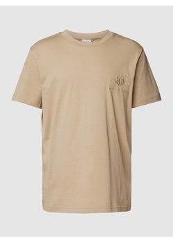 T-shirt z bawełny z detalem z logo ze sklepu Peek&Cloppenburg  w kategorii T-shirty męskie - zdjęcie 161014163