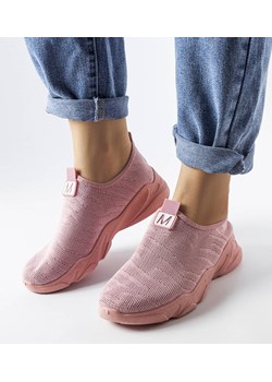 Różowe materiałowe buty sportowe damskie Aaron ze sklepu gemre w kategorii Buty sportowe damskie - zdjęcie 161015060
