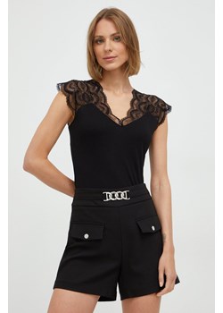 Morgan bluzka damska kolor czarny gładka ze sklepu ANSWEAR.com w kategorii Bluzki damskie - zdjęcie 161022804