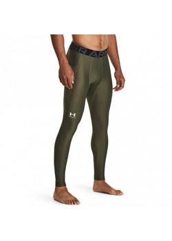 Męskie legginsy treningowe UNDER ARMOUR UA HG Armour Leggings - khaki ze sklepu Sportstylestory.com w kategorii Spodnie męskie - zdjęcie 161043784