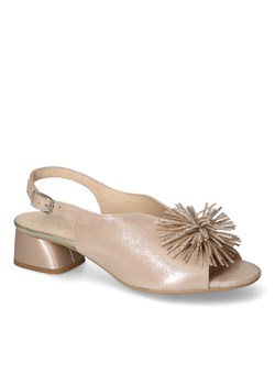 Sandały Gamis 7118/C29 Złote zamsz ze sklepu Arturo-obuwie w kategorii Sandały damskie - zdjęcie 161044973