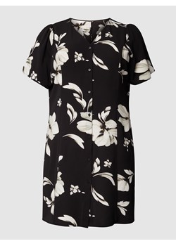 Sukienka PLUS SIZE o długości do kolan z kwiatowym wzorem ze sklepu Peek&Cloppenburg  w kategorii Sukienki - zdjęcie 161049081